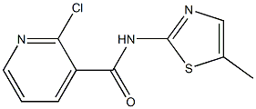 2-chloro-N-(5-methyl-1,3-thiazol-2-yl)pyridine-3-carboxamide Structure