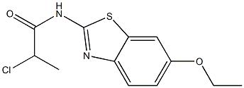 2-chloro-N-(6-ethoxy-1,3-benzothiazol-2-yl)propanamide Structure