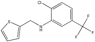 2-chloro-N-(thiophen-2-ylmethyl)-5-(trifluoromethyl)aniline 구조식 이미지