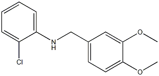 2-chloro-N-[(3,4-dimethoxyphenyl)methyl]aniline Structure