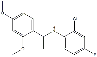 2-chloro-N-[1-(2,4-dimethoxyphenyl)ethyl]-4-fluoroaniline 구조식 이미지