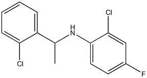 2-chloro-N-[1-(2-chlorophenyl)ethyl]-4-fluoroaniline Structure