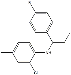 2-chloro-N-[1-(4-fluorophenyl)propyl]-4-methylaniline 구조식 이미지