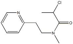 2-chloro-N-methyl-N-[2-(pyridin-2-yl)ethyl]propanamide 구조식 이미지