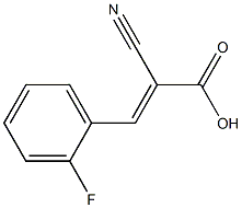 2-cyano-3-(2-fluorophenyl)prop-2-enoic acid 구조식 이미지