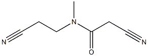 2-cyano-N-(2-cyanoethyl)-N-methylacetamide 구조식 이미지