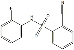 2-cyano-N-(2-fluorophenyl)benzenesulfonamide Structure