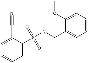 2-cyano-N-[(2-methoxyphenyl)methyl]benzene-1-sulfonamide Structure