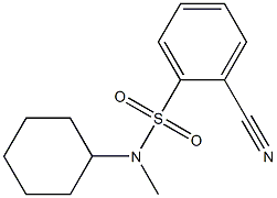 2-cyano-N-cyclohexyl-N-methylbenzenesulfonamide Structure
