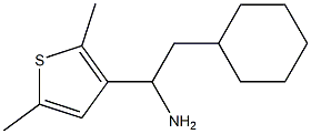 2-cyclohexyl-1-(2,5-dimethylthiophen-3-yl)ethan-1-amine Structure