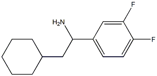 2-cyclohexyl-1-(3,4-difluorophenyl)ethan-1-amine 구조식 이미지
