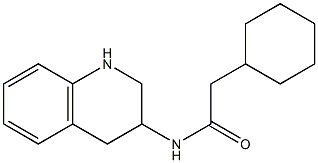 2-cyclohexyl-N-(1,2,3,4-tetrahydroquinolin-3-yl)acetamide 구조식 이미지