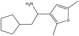 2-cyclopentyl-1-(2,5-dimethylthiophen-3-yl)ethan-1-amine Structure