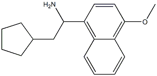 2-cyclopentyl-1-(4-methoxynaphthalen-1-yl)ethan-1-amine 구조식 이미지