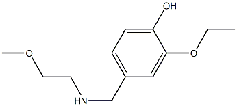 2-ethoxy-4-{[(2-methoxyethyl)amino]methyl}phenol 구조식 이미지