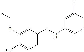 2-ethoxy-4-{[(3-iodophenyl)amino]methyl}phenol Structure