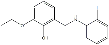 2-ethoxy-6-{[(2-iodophenyl)amino]methyl}phenol Structure