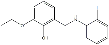 2-ethoxy-6-{[(2-iodophenyl)amino]methyl}phenol 구조식 이미지