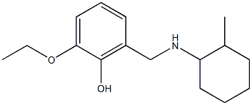 2-ethoxy-6-{[(2-methylcyclohexyl)amino]methyl}phenol Structure