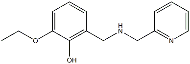 2-ethoxy-6-{[(pyridin-2-ylmethyl)amino]methyl}phenol 구조식 이미지