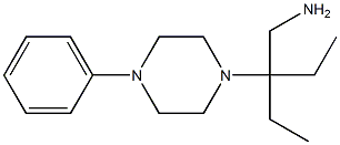 2-ethyl-2-(4-phenylpiperazin-1-yl)butan-1-amine 구조식 이미지
