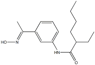 2-ethyl-N-{3-[1-(hydroxyimino)ethyl]phenyl}hexanamide Structure