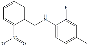 2-fluoro-4-methyl-N-[(2-nitrophenyl)methyl]aniline 구조식 이미지