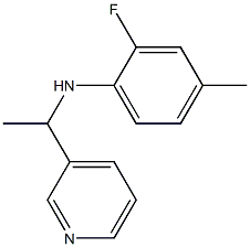 2-fluoro-4-methyl-N-[1-(pyridin-3-yl)ethyl]aniline 구조식 이미지