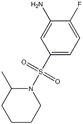 2-fluoro-5-[(2-methylpiperidine-1-)sulfonyl]aniline 구조식 이미지