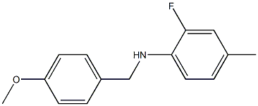 2-fluoro-N-[(4-methoxyphenyl)methyl]-4-methylaniline 구조식 이미지