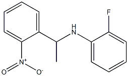 2-fluoro-N-[1-(2-nitrophenyl)ethyl]aniline Structure