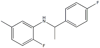 2-fluoro-N-[1-(4-fluorophenyl)ethyl]-5-methylaniline Structure