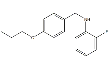 2-fluoro-N-[1-(4-propoxyphenyl)ethyl]aniline 구조식 이미지