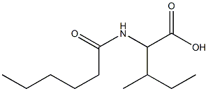 2-hexanamido-3-methylpentanoic acid 구조식 이미지