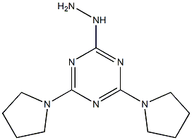 2-hydrazino-4,6-dipyrrolidin-1-yl-1,3,5-triazine Structure