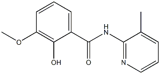 2-hydroxy-3-methoxy-N-(3-methylpyridin-2-yl)benzamide Structure