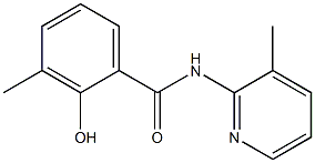 2-hydroxy-3-methyl-N-(3-methylpyridin-2-yl)benzamide Structure