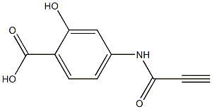 2-hydroxy-4-(propioloylamino)benzoic acid 구조식 이미지