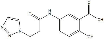 2-hydroxy-5-[3-(1H-1,2,3-triazol-1-yl)propanamido]benzoic acid 구조식 이미지