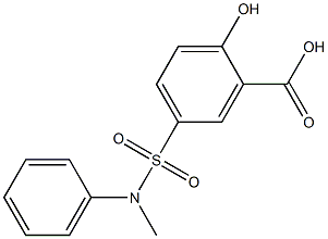 2-hydroxy-5-[methyl(phenyl)sulfamoyl]benzoic acid Structure