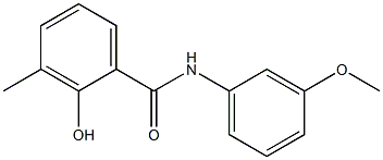 2-hydroxy-N-(3-methoxyphenyl)-3-methylbenzamide 구조식 이미지