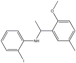 2-iodo-N-[1-(2-methoxy-5-methylphenyl)ethyl]aniline Structure