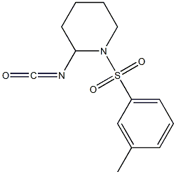 2-isocyanato-1-[(3-methylphenyl)sulfonyl]piperidine Structure