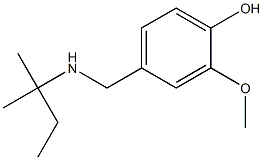 2-methoxy-4-{[(2-methylbutan-2-yl)amino]methyl}phenol 구조식 이미지