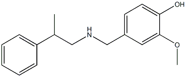 2-methoxy-4-{[(2-phenylpropyl)amino]methyl}phenol 구조식 이미지