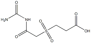 3-({2-[(aminocarbonyl)amino]-2-oxoethyl}sulfonyl)propanoic acid 구조식 이미지