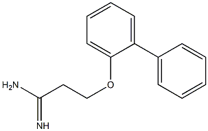 3-(1,1'-biphenyl-2-yloxy)propanimidamide Structure