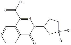 3-(1,1-dioxidotetrahydrothien-3-yl)-4-oxo-3,4-dihydrophthalazine-1-carboxylic acid 구조식 이미지