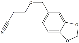 3-(1,3-benzodioxol-5-ylmethoxy)propanenitrile 구조식 이미지
