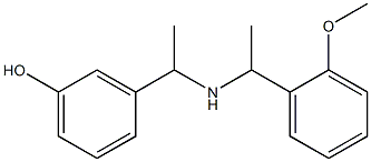 3-(1-{[1-(2-methoxyphenyl)ethyl]amino}ethyl)phenol Structure